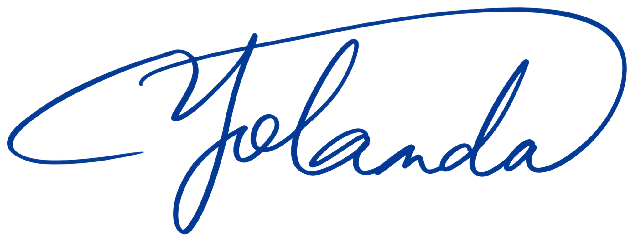 Yolanda 品牌手寫簽名